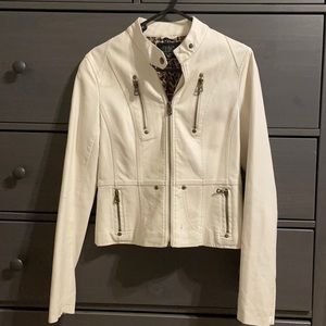 White Leather Jacket